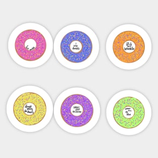 Donut 6 pack Sticker